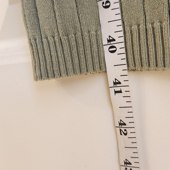 Womens Green Midi Bodycon Ribbed Knit Dress Midi Size S Windsor #N621 - Picture 6 of 6